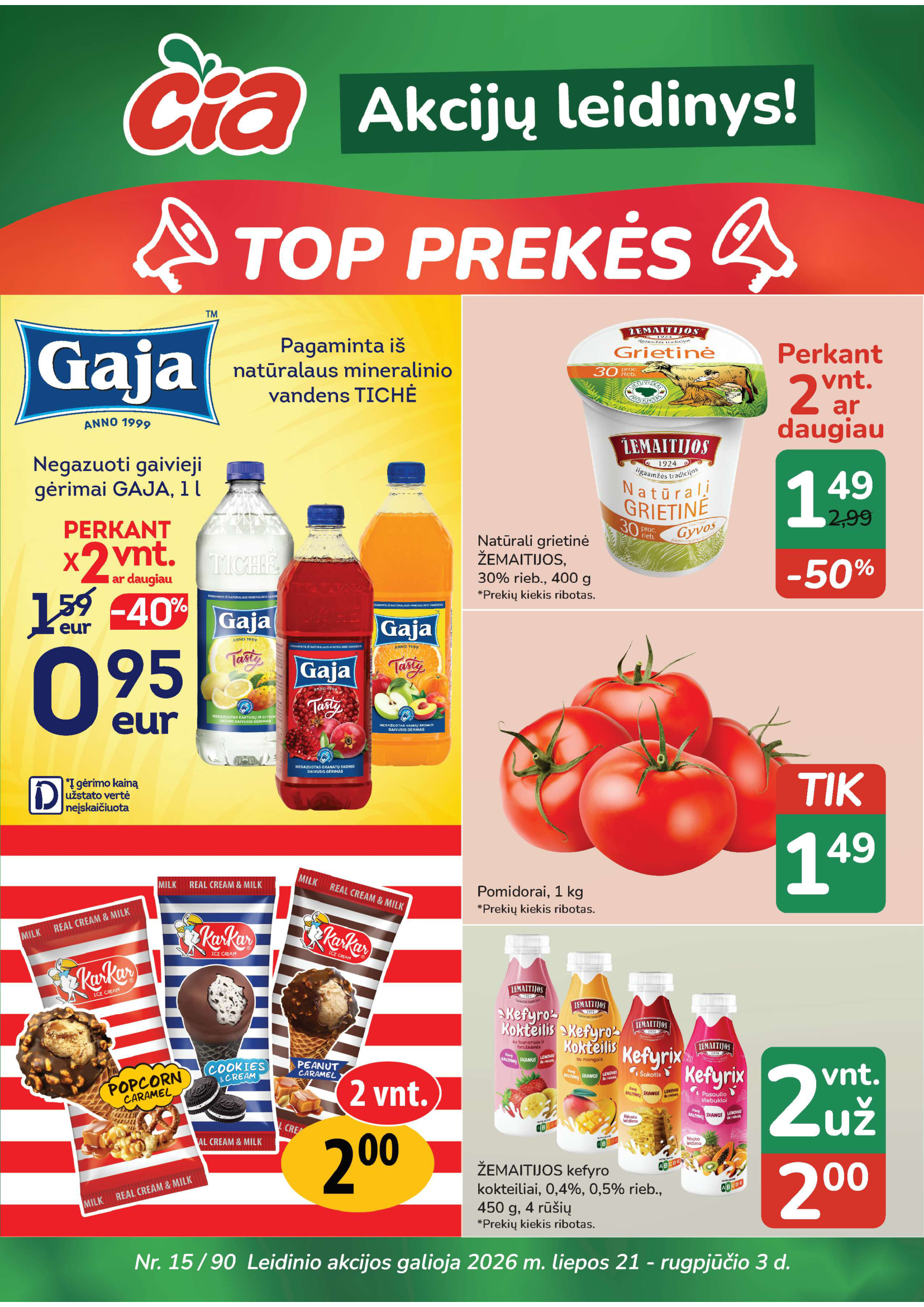 Akcijų Leidinys! – 1 puslapis